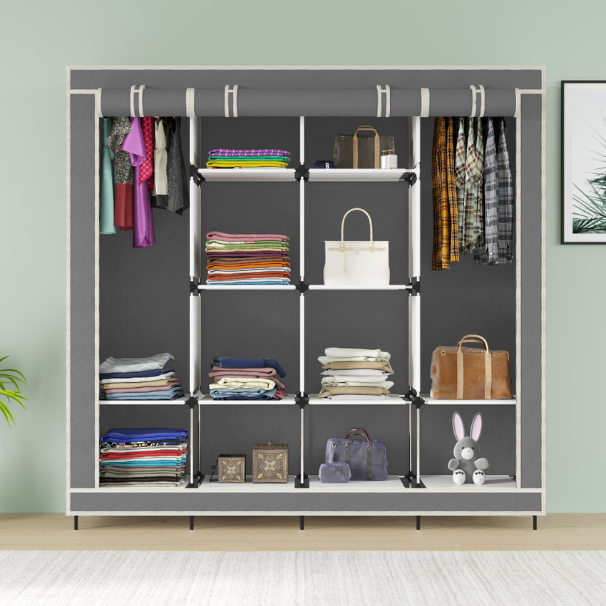 Maison Cuisine 88170 Storage Organizer Shelves for Clothes Racks Non woven Fabric Almirah Cotton Collapsible Wardrobe Price in India Buy Maison Cuisine 88170 Storage Organizer Shelves for Clothes Rack...