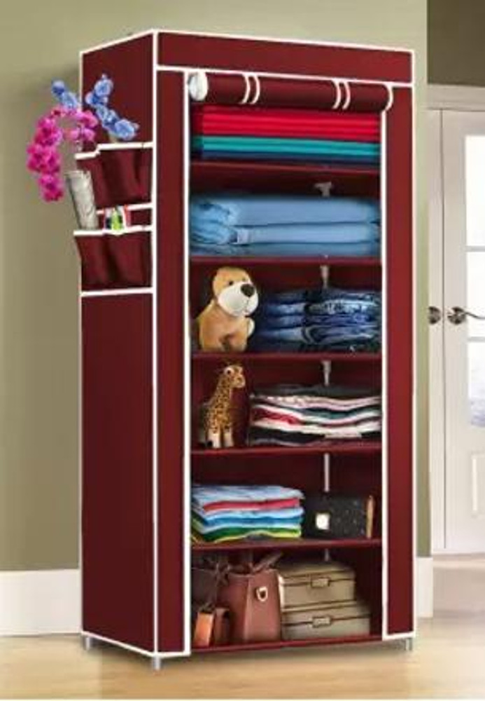 SHYAM JI plastic pipe Organizer Blue 1 Door 6 LAYER Carbon Steel