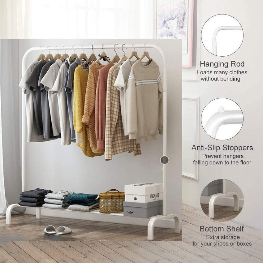 KROOH Metal Garment Storage Clothes Rack 6 Hooks White Metal Coat and Umbrella Stand Metal Coat and Umbrella Stand Price in India Buy KROOH Metal Garment Storage Clothes Rack 6 Hooks