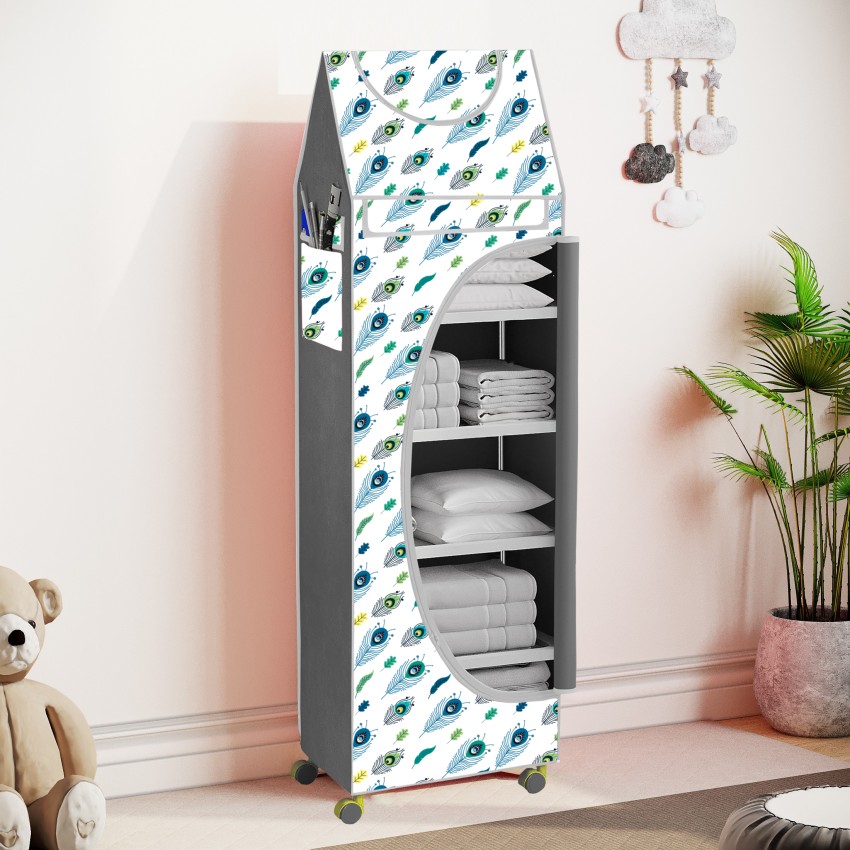 TRESCHIK 6 Cabinet Baby Almirah Kids Wardrobe Folding Almirah With Wheels Carbon Steel Collapsible Wardrobe Price in India Buy TRESCHIK 6 Cabinet Baby Almirah Kids Wardrobe Folding Almirah With Wheels...