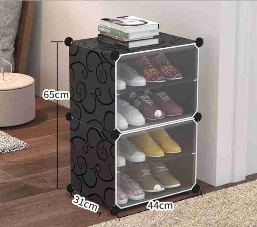 COROID 4 Layer 2 Door Shoe Rack Storage for Home Bedroom Living Room Waterproof Plastic Metal Collapsible Shoe Stand Price in India Buy COROID 4 Layer 2 Door Shoe Rack Storage for Home Bedroom Living ...