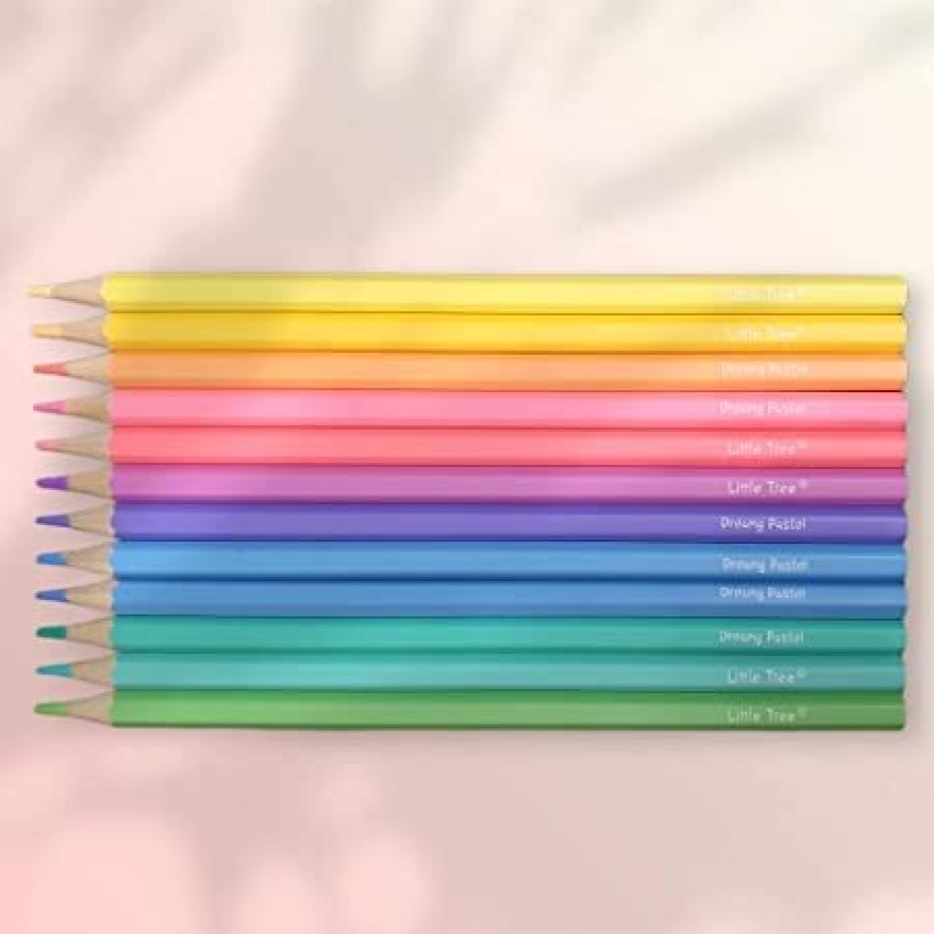 barbarik Pastel Color Pencils for Kids (Multicolor Pack of  12) Pencils Classic hexagonal Shaped Color Pencils 