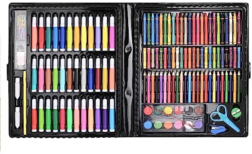 Dallao Unicorn 41pcs Kids Coloring Stationery Gift Set  (Pencil Box + Coloring Sets) - Pencil Box+Art Set