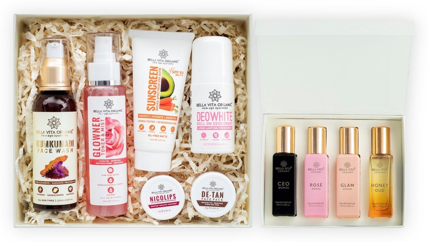 Bella vita organic Daily Essentials Gift Box For Women, Skin Care &  Personal Care