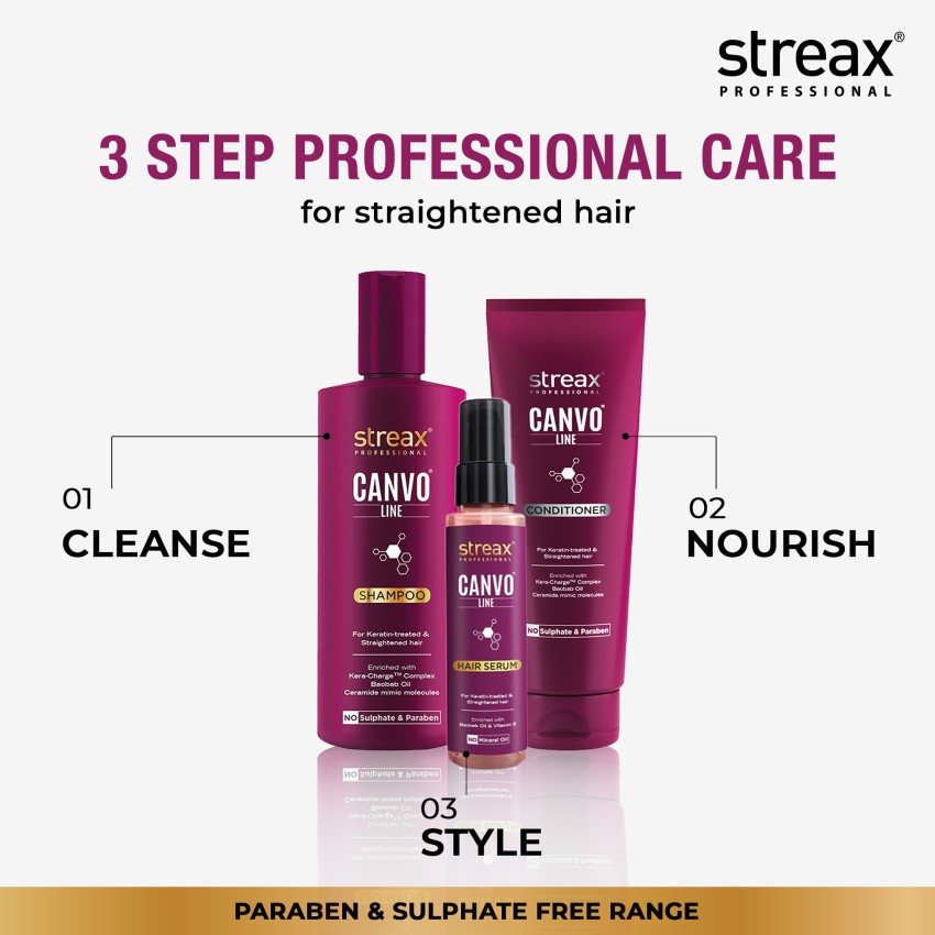 Streax hair shop straightening shampoo