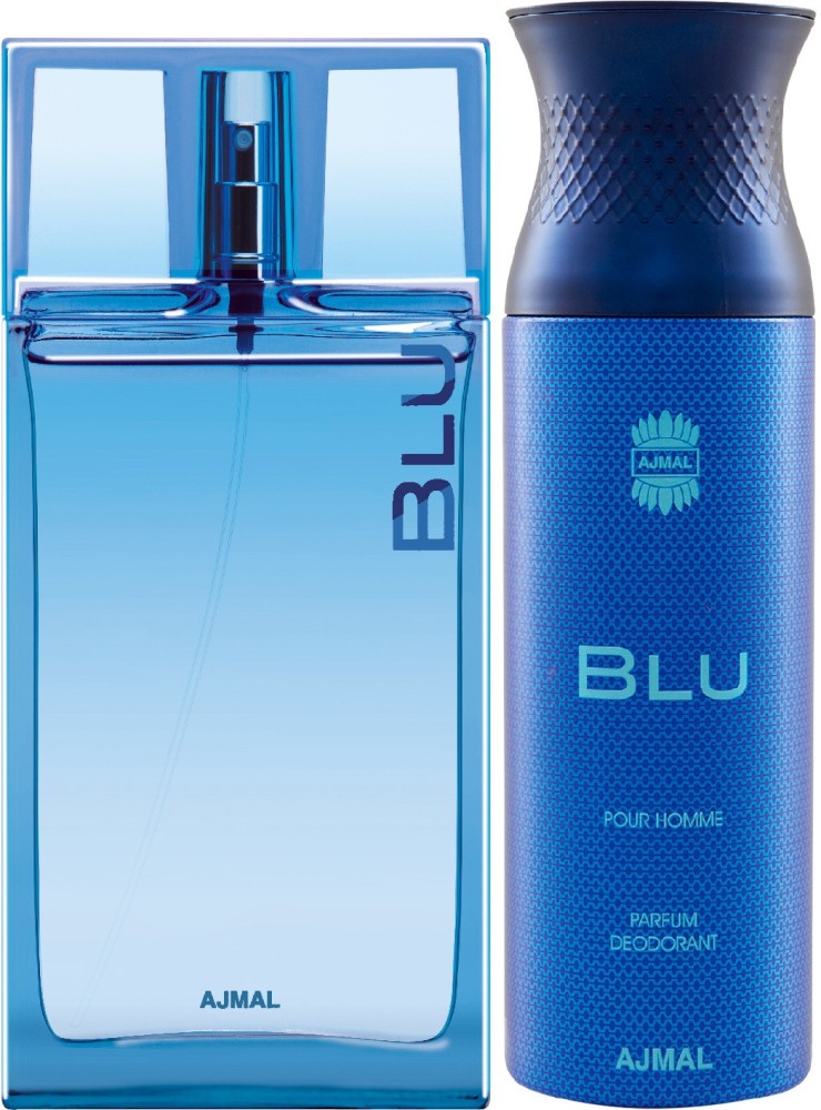 Ajmal Blu EDP 90ML Blu Perfume Deodorant 200ML For Men Women