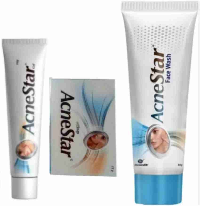 acnestar Fairness and Pimples skin glowing cream facewash soap Price in India Buy acnestar Fairness and Pimples skin glowing cream facewash soap online at Flipkart