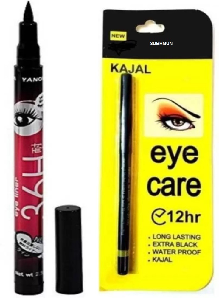 ADS Eye Care Kajal With Sketch Pen Eyeliner pack of 2 Kajal  Eyeliner