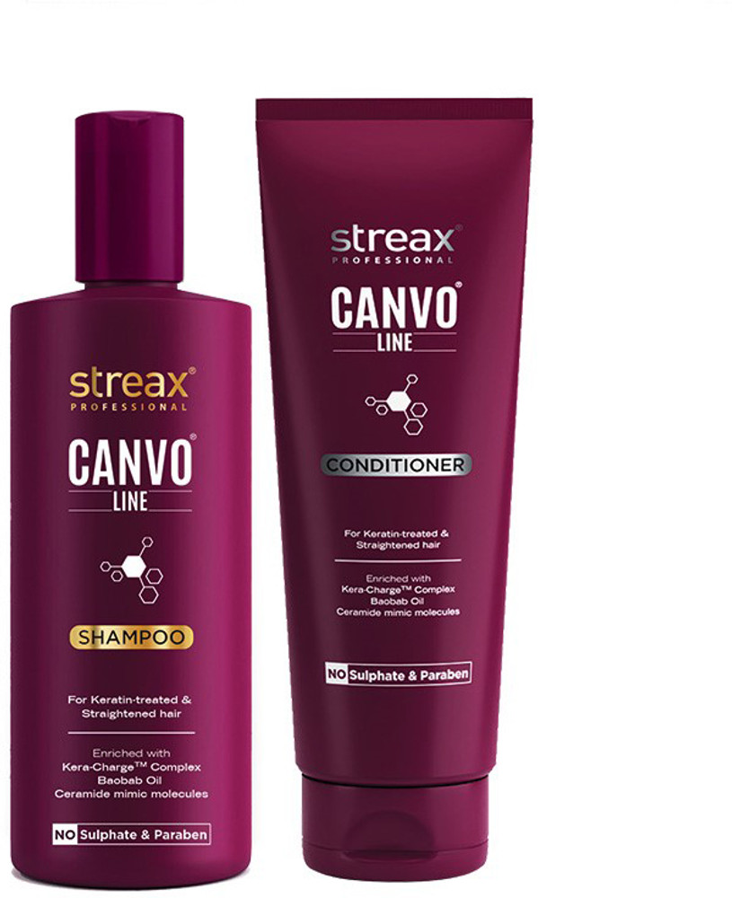 Streax pro new arrivals hair straightening shampoo