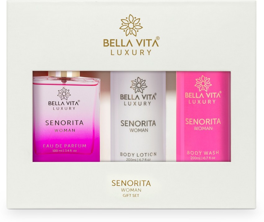 Bella Vita Luxury Woman Eau De Parfum Gift Set 4x20 ml for Women with Date,  Senorita, Glam, Rose Perfume|Floral, Fruity Long Lasting EDP Fragrance