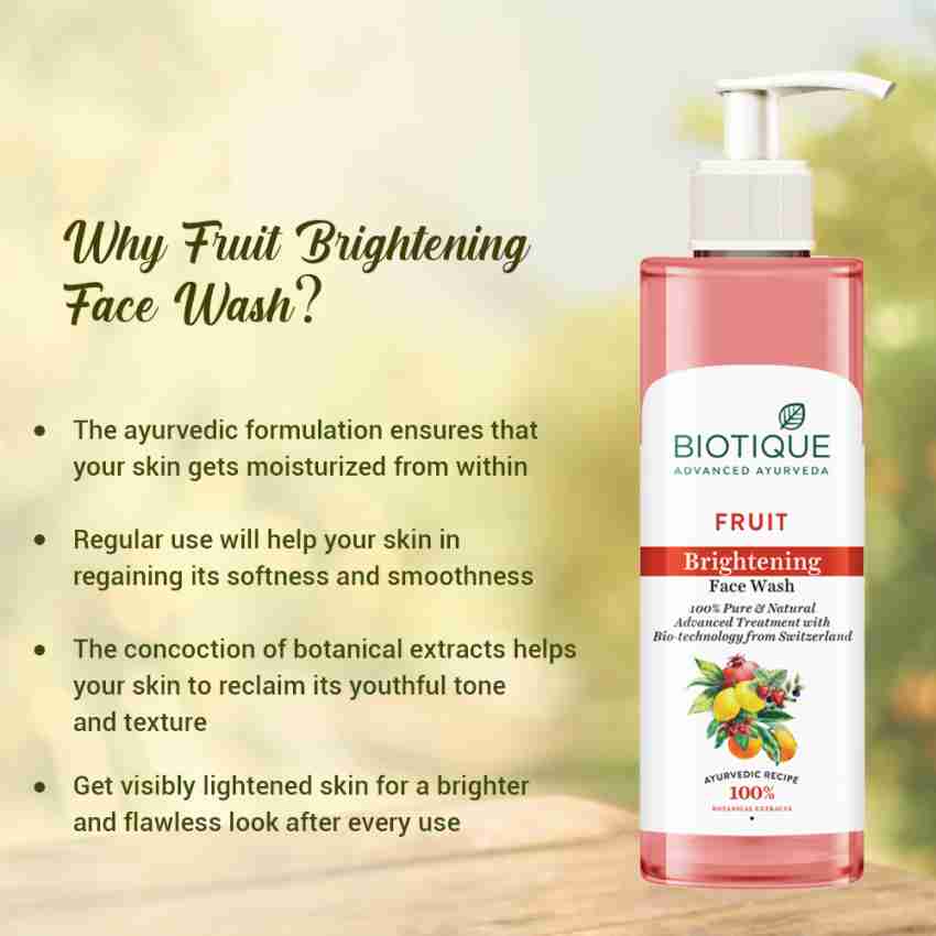 BIOTIQUE Fruit Brightening Ayurvedic and Organically Pure