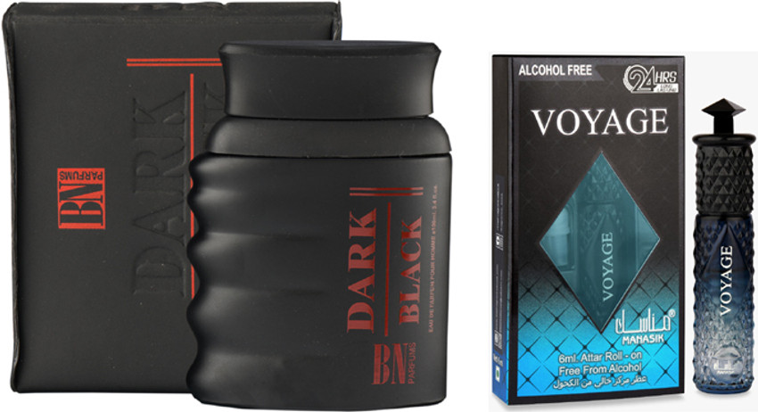 BN PARFUMS Dark Black Perfume 100ml Voyage Attar 6ml Price in