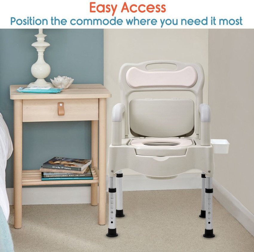 KosmoCare KosmoCare Aluminum Bedside commode Chair for Elderly and