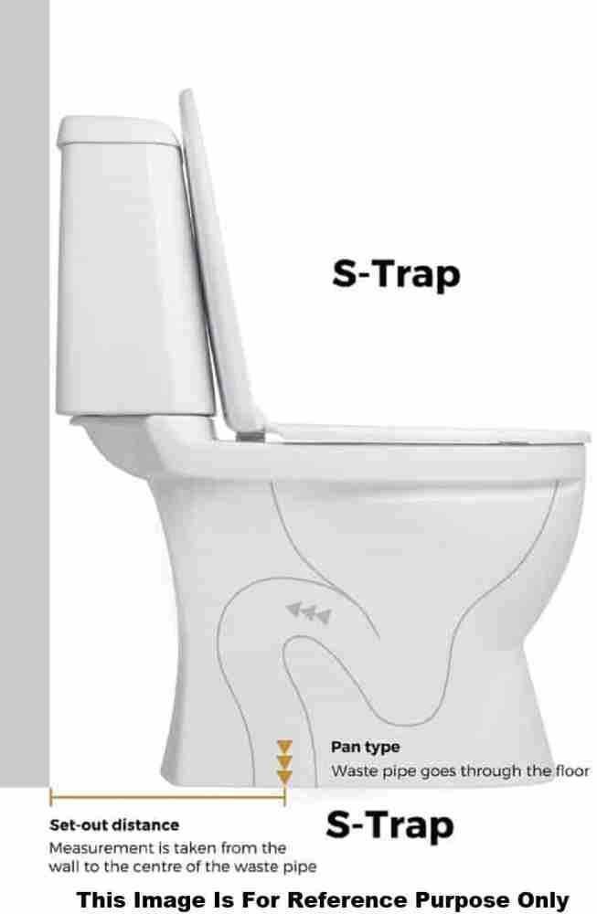 Polo One Piece Water Closet Ceramic Western Toilet/English seat/toilet  seat/Commode/European Square with Soft Close Seat Cover for Lavatory,  Toilets