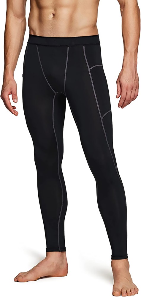 Yaal COMPRESSION TIGHTS PANT WITH SILVER STICHES Men Compression
