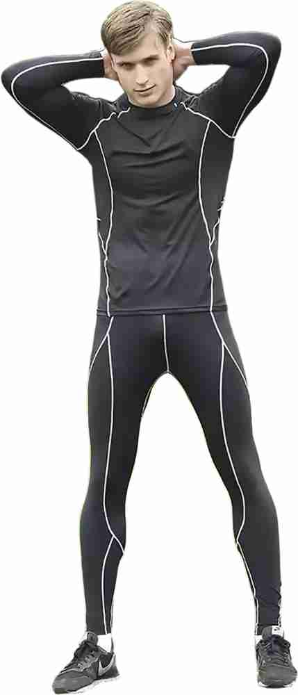 TSLA Men's 34 Compression Pants, Running Workout India