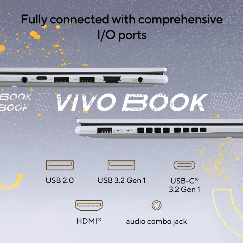 ASUS VivoBook 16X Laptop, AMD Ryzen 5 Processor, 8GB RAM