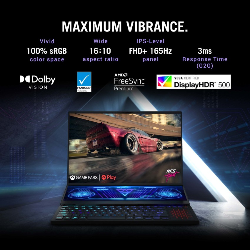 ASUS ROG Zephyrus Duo 16 (2022) Dual Screen Laptop with 90Whr