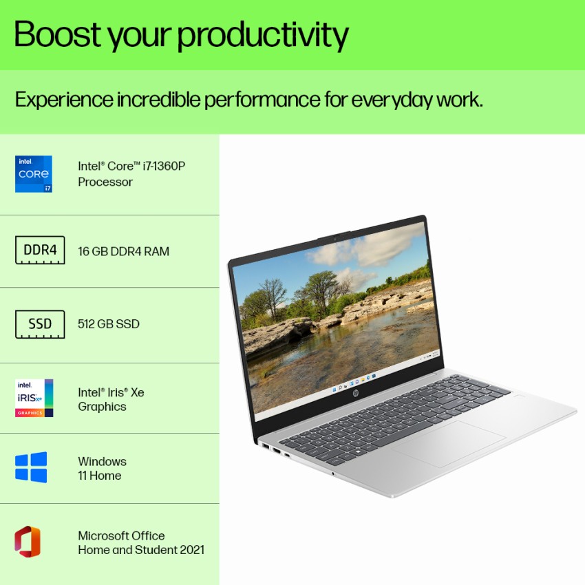 HP 15s (2023) Intel Core i7 13th Gen 1360P - (16 GB/512 GB SSD