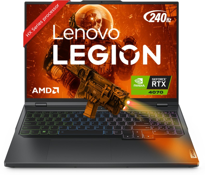 Lenovo LEGION 5 Pro 16 Gaming Laptop - AMD Ryzen 7 7745HX - GeForce RTX  4070 - 240Hz WQXGA (2560 x 1600) - Windows 11 - Onyx Grey