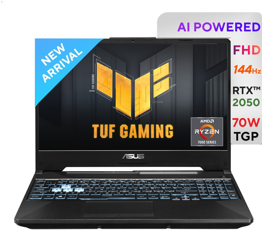 ASUS TUF Gaming A15 AMD Ryzen 7 Octa Core 7435HS - (8 GB/512 GB SSD/Windows 11 Home/4 GB Graphics/NVIDIA GeForce RTX 2050) FA566NFR-HN260W Gaming ...