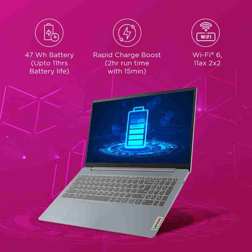 Lenovo IdeaPad Slim 3 AMD Ryzen 5 Quad Core 7520U - (16 GB/512 GB 