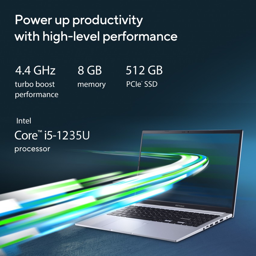 ASUS Vivobook 15 Intel Core i5 12th Gen 1235U - (8 GB/512 GB SSD/Windows 11  Home) X1502ZA-EJ515WS Thin and Light Laptop Rs.70990 Price in India - Buy ASUS  Vivobook 15 Intel Core