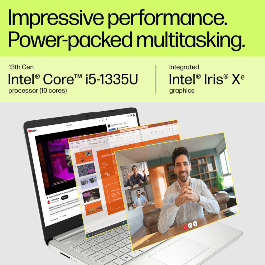 HP Pavilion 15.6 Touchscreen Laptop - 13th Gen Intel Core i5-1335U - 1080p  - Windows 11