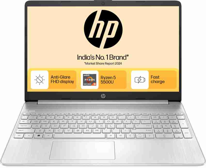 HP AMD Ryzen 5 Hexa Core 5500U - (8 GB/512 GB SSD/Windows 11 HP AMD Ryzen 5 Hexa Core 5500U - (8 GB/512 GB SSD/Windows 11