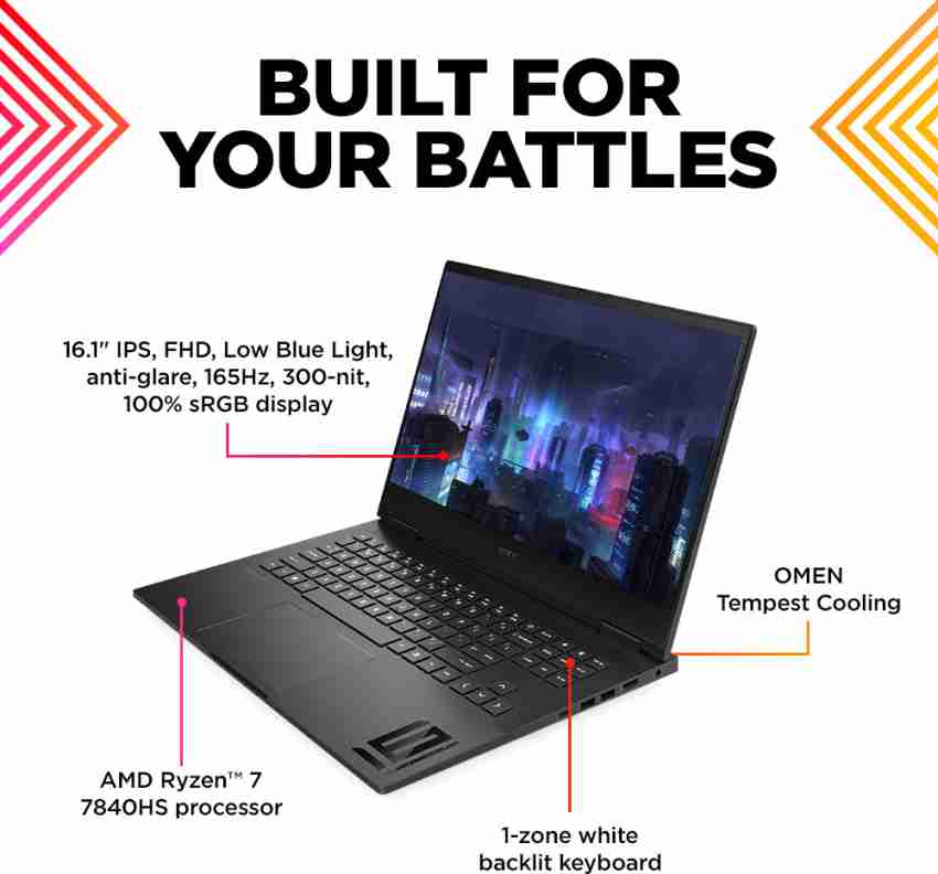 HP Omen AI Powered AMD Ryzen 7 Octa Core 7840HS - (16 GB/1 TB SSD/Windows  11 Home/6 GB Graphics/NVIDIA GeForce RTX 4050) XD0007ax Gaming Laptop  Rs.133317 Price in India - Buy HP