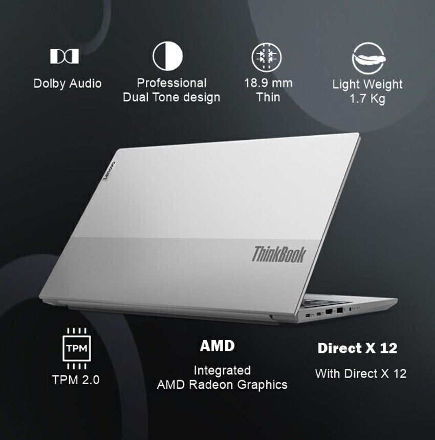 Lenovo ThinkBook 15 G3 AMD Ryzen 5 Hexa Core 5500U - (8 GB Lenovo ThinkBook 15 G3 AMD Ryzen 5 Hexa Core 5500U - (8 GB