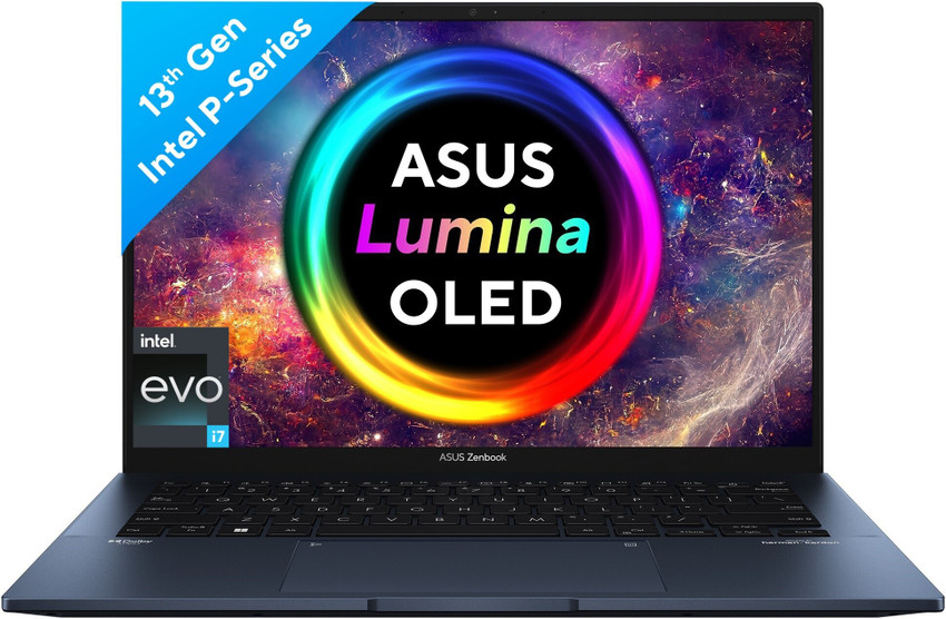 ASUS Zenbook 14 OLED Intel EVO P-Series Intel Core i7 13th Gen 1360P - (16 GB/512 GB SSD/Windows 11 Home) UX3402VA-KM741WS Thin and Light Laptop Rs.144990 Price in India - Buy ASUS ASUS Zenbook 14 OLED Intel EVO P-Series Intel Core i7 13th Gen 1360P - (16 GB/512 GB SSD/Windows 11 Home) UX3402VA-KM741WS Thin and Light Laptop Rs.144990 Price in India - Buy ASUS