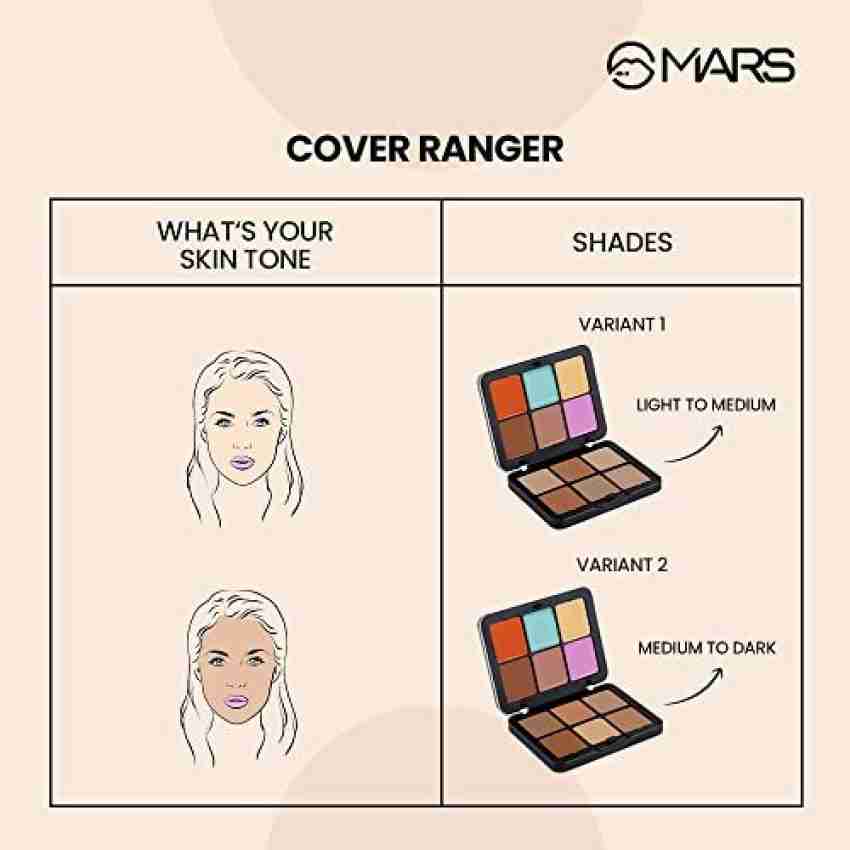 MARS Cover Rangers Concealer and Color Corrector Contour Palette Concealer  - Price in India, Buy MARS Cover Rangers Concealer and Color Corrector  Contour Palette Concealer Online In India, Reviews, Ratings & Features