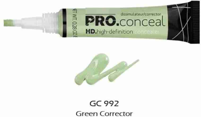 L.A. Girl Pro Conceal HD Concealer, Green Corrector GC992 - 0.28 oz tube