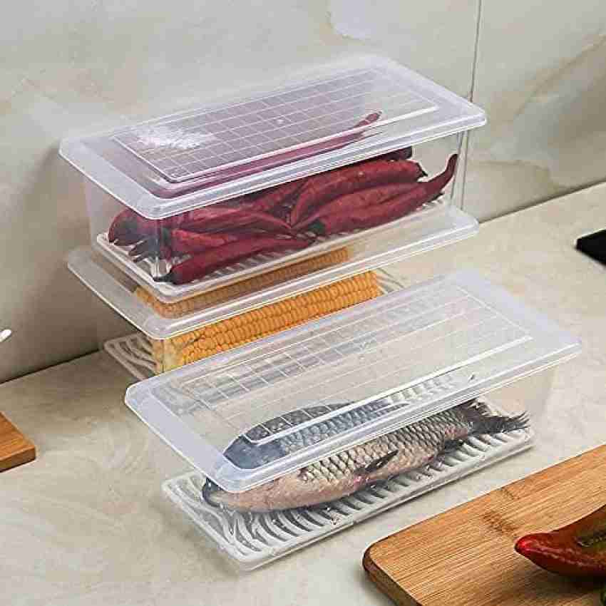 Food Storage Containers, Fridge Organizer Case with Removable