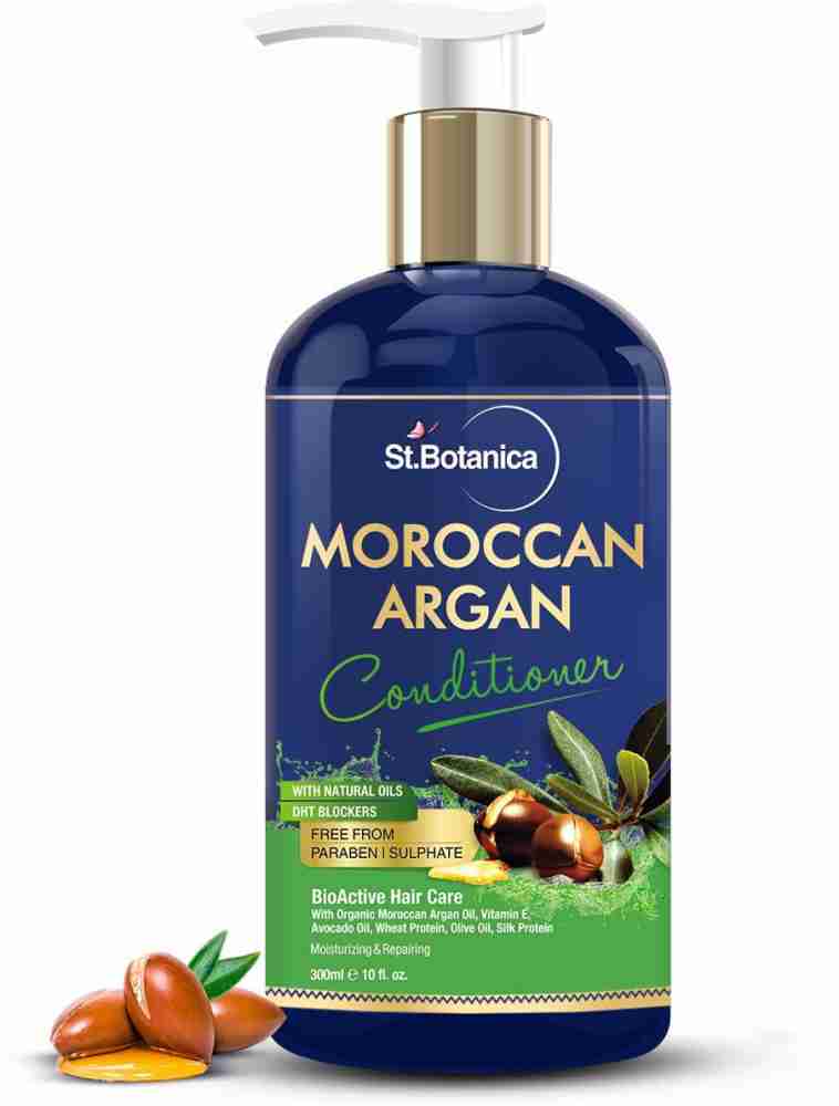 St.Botanica Moroccan Argan Hair Conditioner - With Organic Argan Oil &  Vitamin E (No Sulphate, Paraben) - lovelocal.in