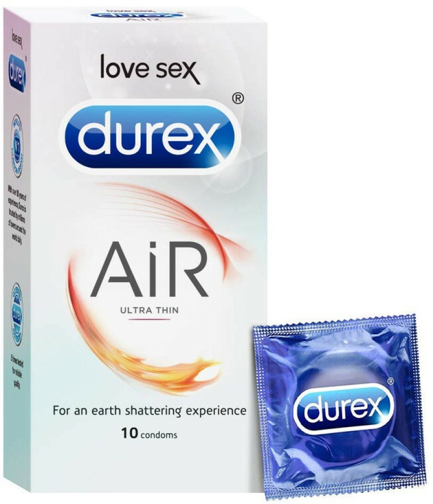 Buy Durex Air Ultra Thin Condoms - 10s & Durex Mutual Climax Condoms - 10  Count Online at Low Prices in India 