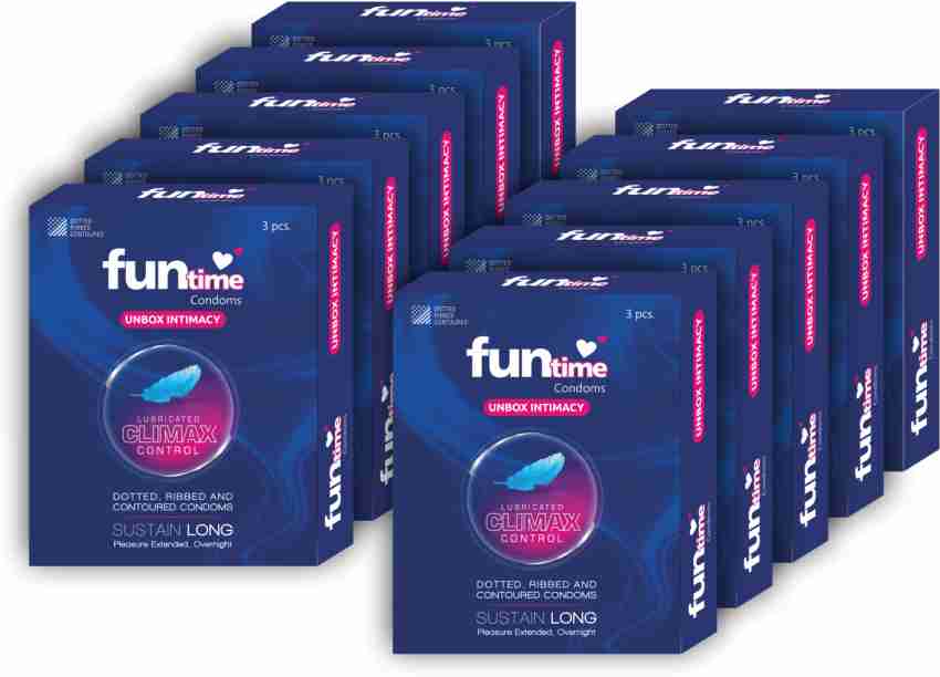 Funtime Lubricated Climax Controld 3pcs Each Condom Price in India