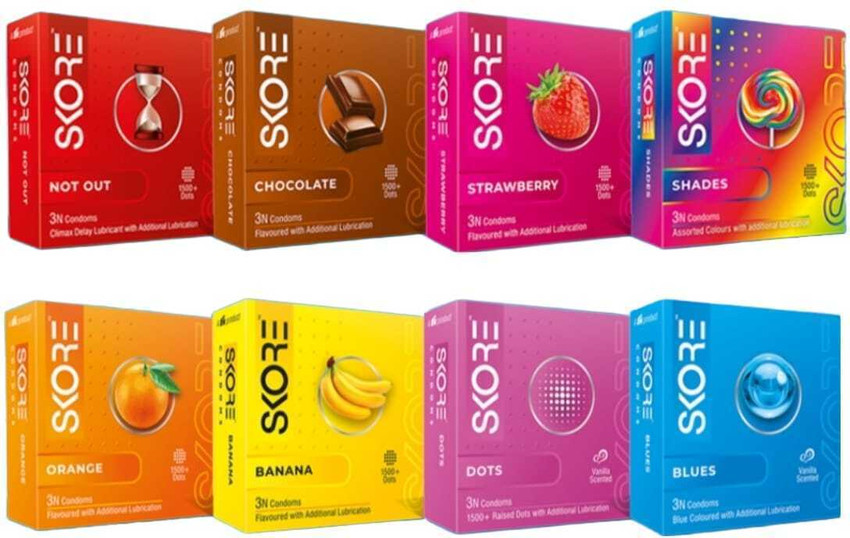 SKORE Condom Adventure Pack Mini / 1500+ Dottes / Flavoured Condom Price in  India - Buy SKORE Condom Adventure Pack Mini / 1500+ Dottes / Flavoured  Condom online at Flipkart.com