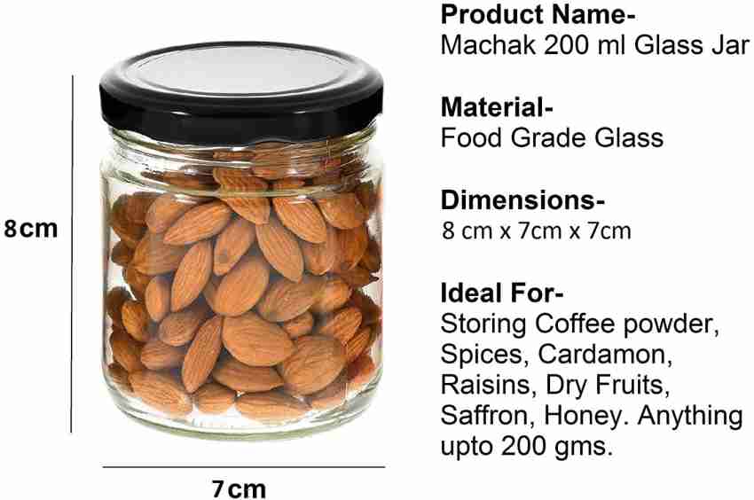 Buy Machak Clear Glass Big Round Glass Jar Container, 1000 Ml (Set Of 12)  Online at Best Prices in India - JioMart.