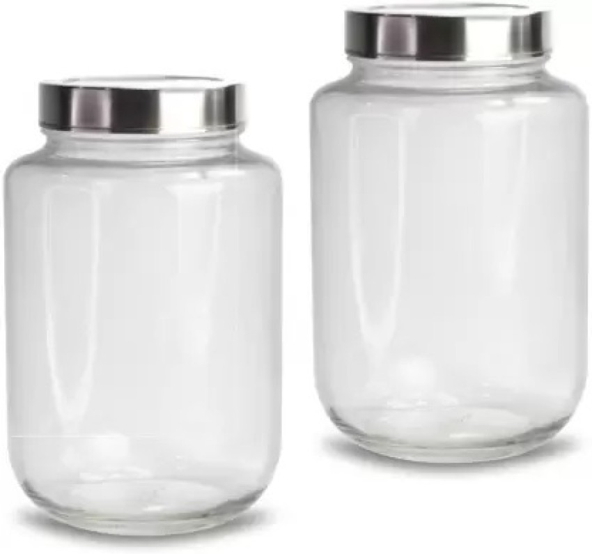 JAJOD Glass Grocery Container - 3000 ml Price in India - Buy JAJOD Glass  Grocery Container - 3000 ml online at