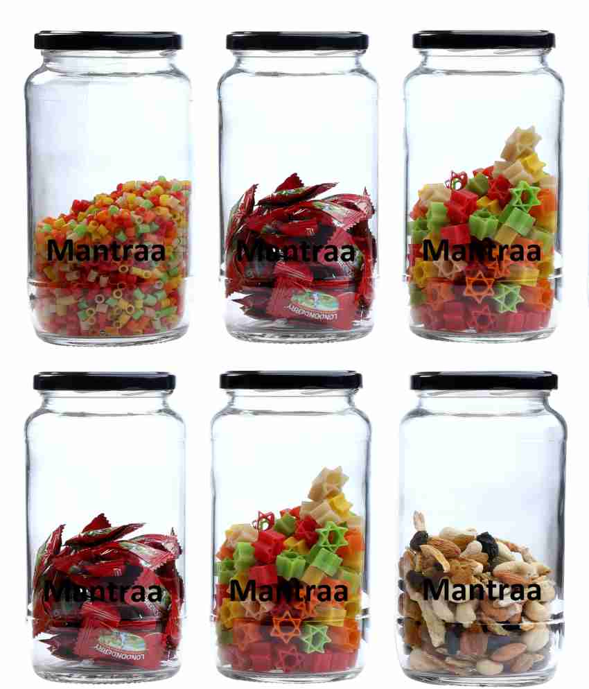 MANMANTRAA Glass Cookie Jar - 950 ml Price in India - Buy MANMANTRAA Glass  Cookie Jar - 950 ml online at Flipkart.com