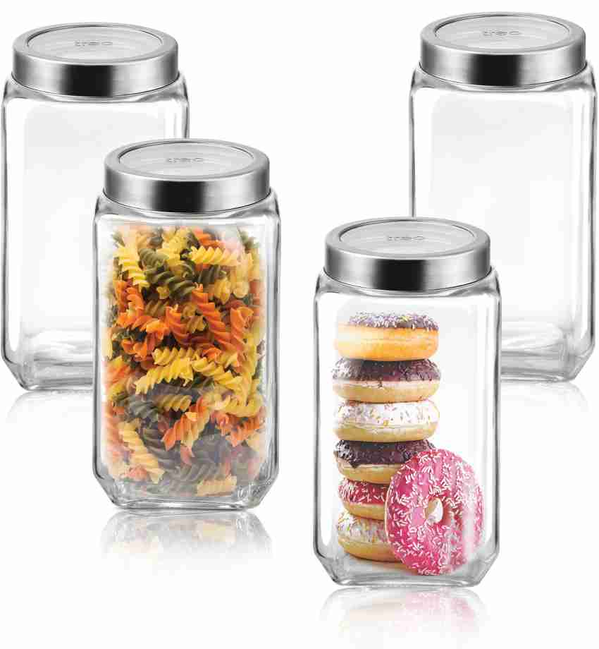 TREO Glass Grocery Container - 1000 ml Price in India - Buy TREO