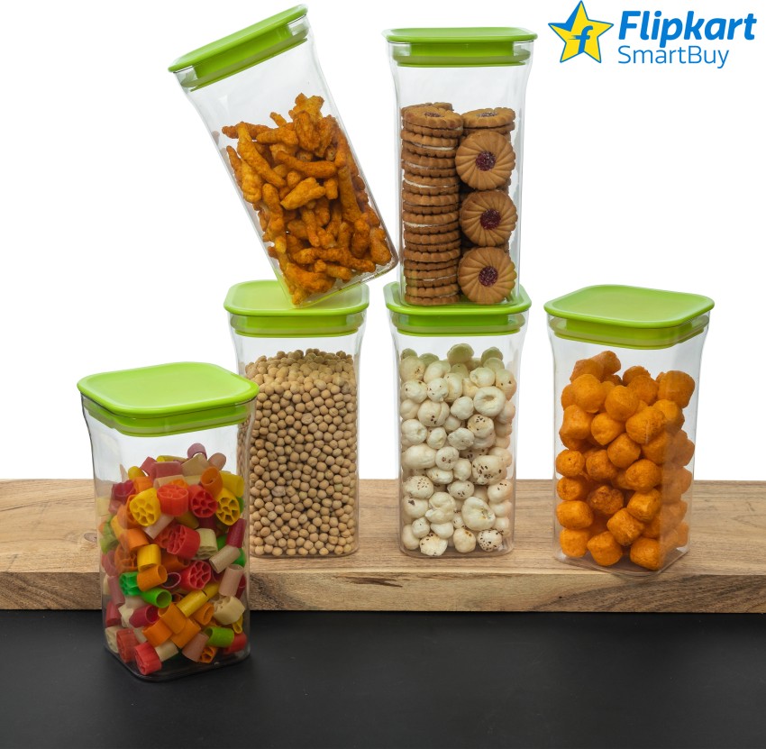 Flipkart SmartBuy Every Kitchen Choice Round Shape Airtight Kitchen  Containers / Kitchen Storage Containers / Airtight Container / Plastic