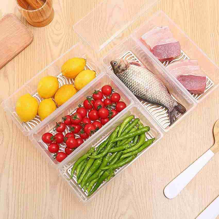 Food Fresh Storage Box Container Kitchen Fridge Organizer Case