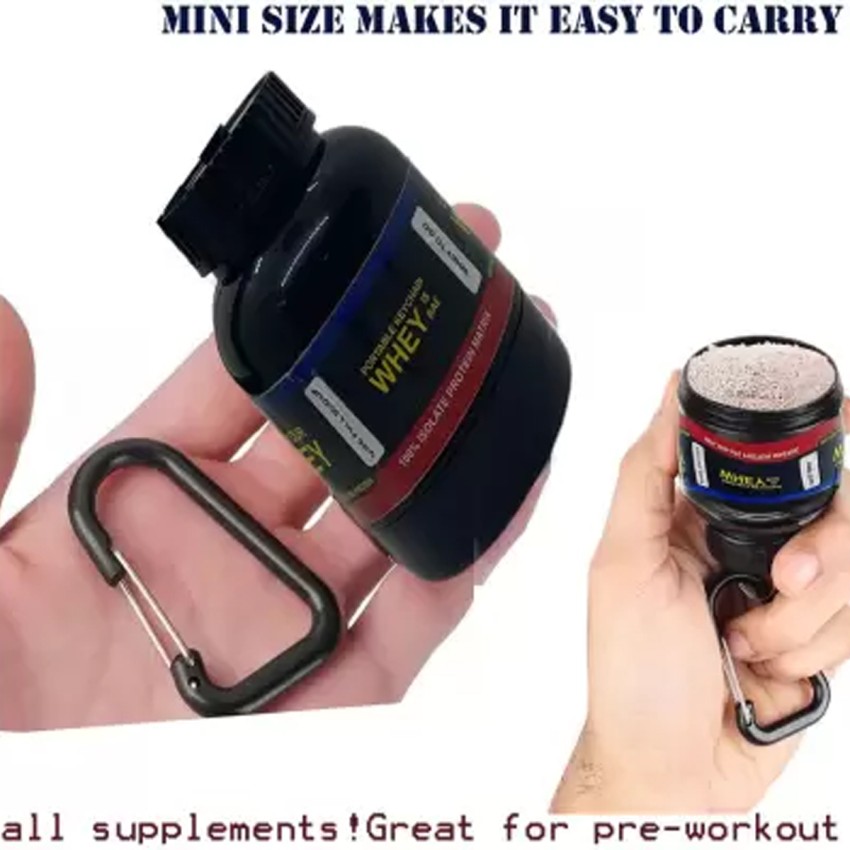 Fitprism Mini Smart Portable Protein Powder Bottle with Keychain 30 ml  Flask - Buy Fitprism Mini Smart Portable Protein Powder Bottle with Keychain  30 ml Flask Online at Best Prices in India 