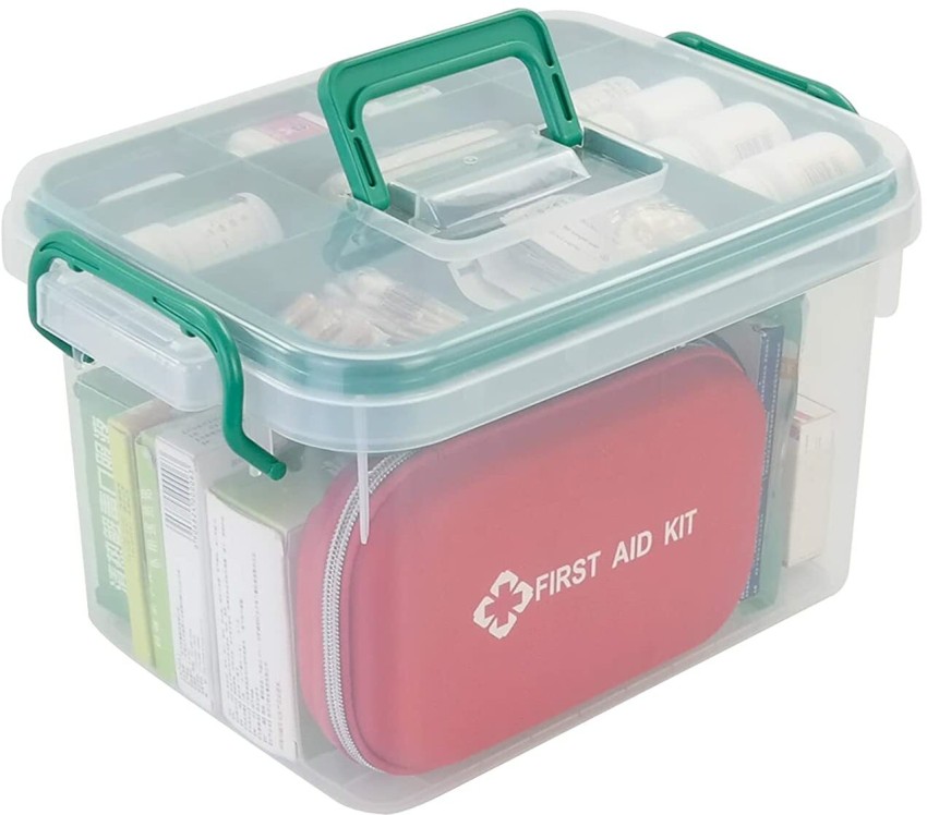 DALUCI First Aid Box Lockable Medicine Box with Detachable Tray & Handle  Medical Kit/ First Aid Kit Price in India - Buy DALUCI First Aid Box  Lockable Medicine Box with Detachable Tray