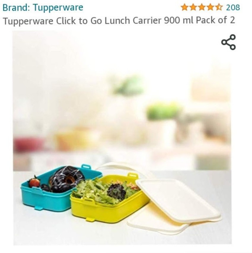 Buy Tupperware Polypropylene Microwave Container - 600 Ml, 3 Pieces, Blue  Online at desertcartINDIA