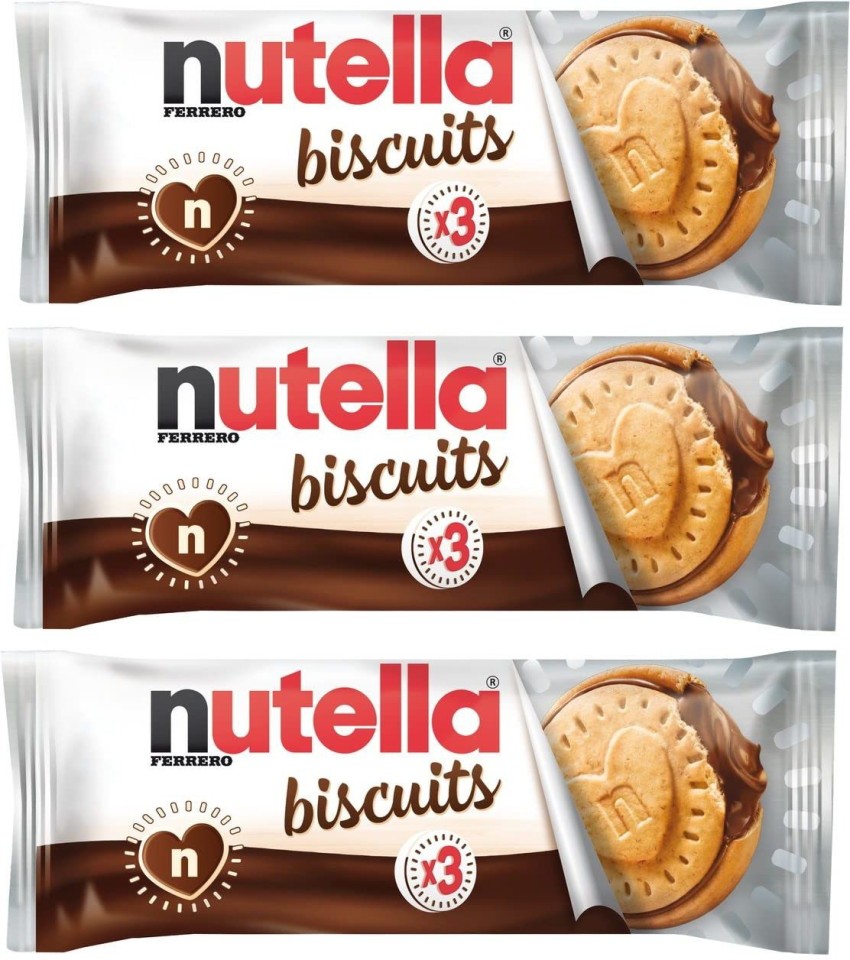 Ferrero Nutella Biscuits Pack of 3 Cream Filled Price in India - Buy  Ferrero Nutella Biscuits Pack of 3 Cream Filled online at