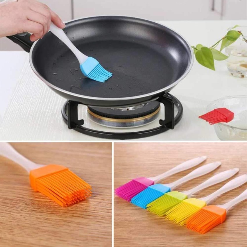 4 Pack Silicone Basting Pastry Brush Spread Oil Butter Sauce Marinades for  BBQ